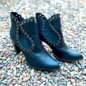 Penny Loves Kenny | Black Arena Grommet Booties
